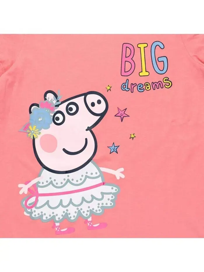 Комплект из 3 футболок для девочек Peppa Pig — изображение 5 из 7, белый/розовый