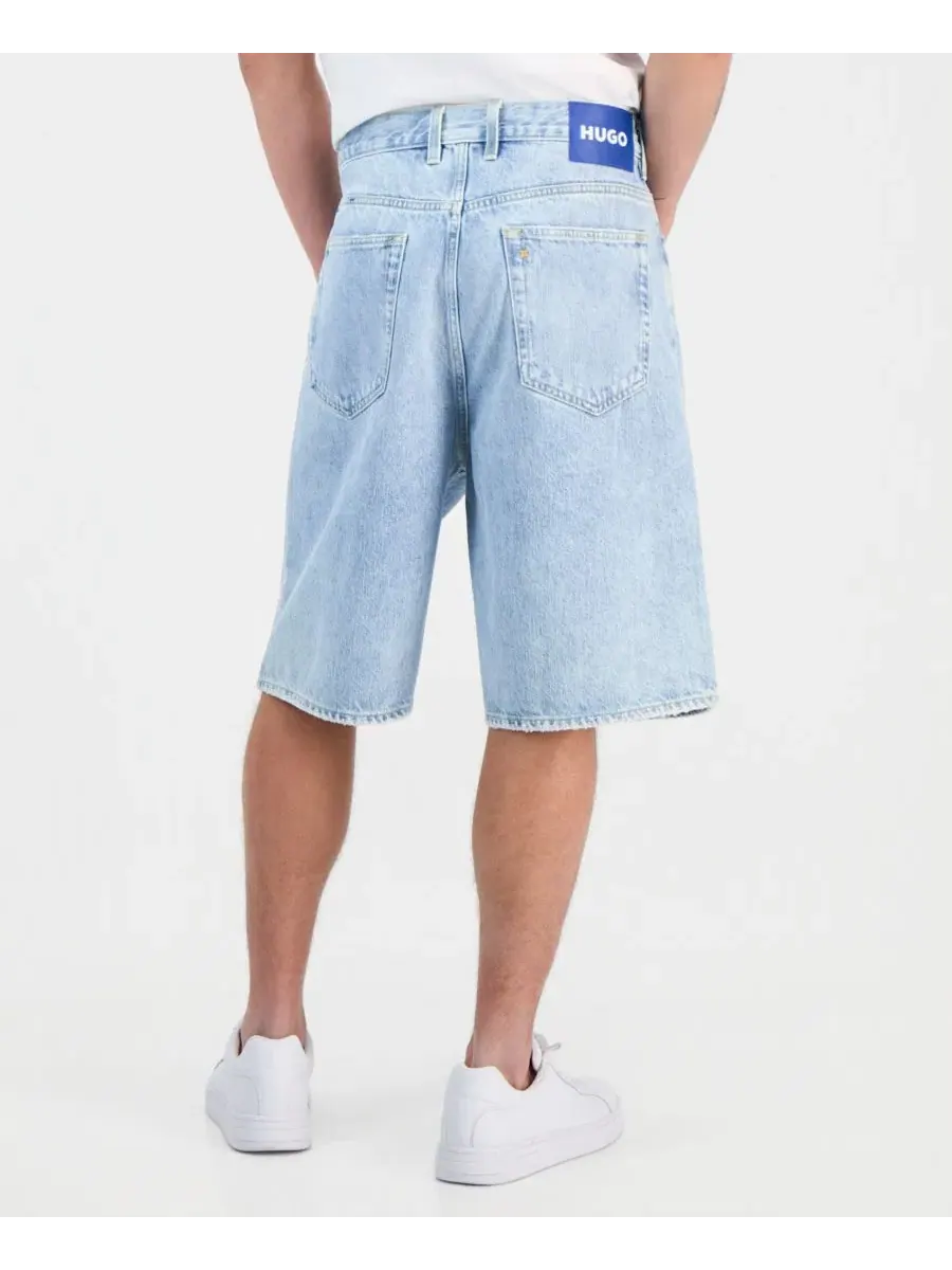 Мужские джинсовые шорты Mason Regular-Fit 10,6 дюйма Hugo Boss — изображение 2 из 4, голубой