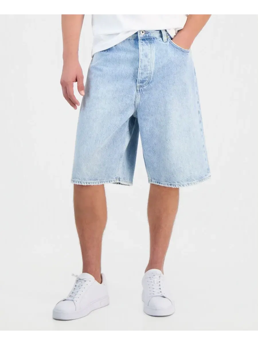 Мужские джинсовые шорты Mason Regular-Fit 10,6 дюйма Hugo Boss — изображение 3 из 4, голубой