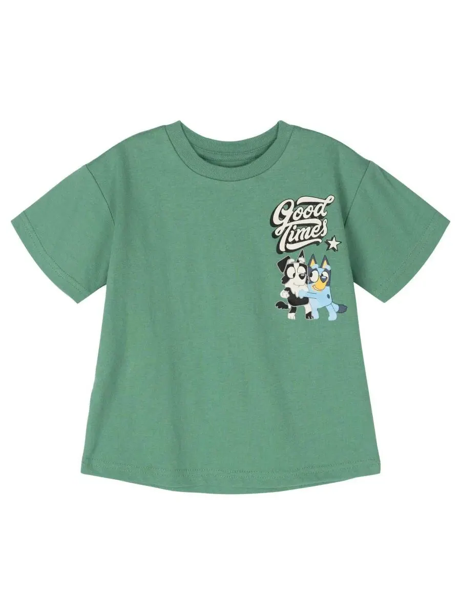 Комплект из футболки и спортивных штанов Bluey Bluey Sage Green Gray — изображение 3 из 3, зеленый серый