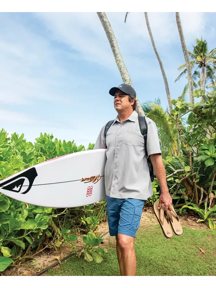 Quiksilver Мужская Рубашка Centinela Quiksilver Waterman — изображение 6 из 7, серый