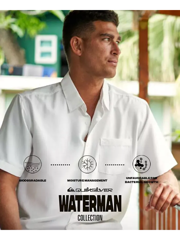 Quiksilver Мужская Рубашка Centinela Quiksilver Waterman — изображение 3 из 14, белый