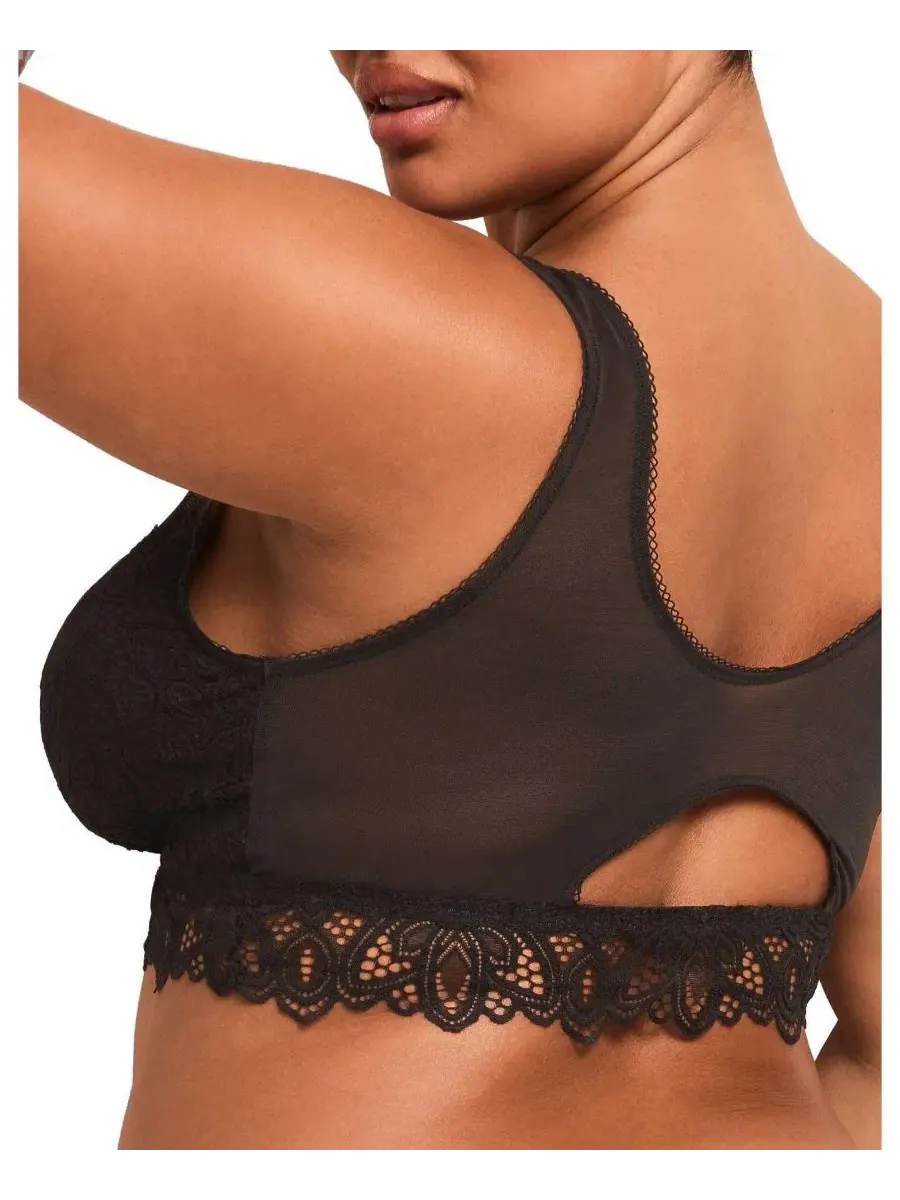 Бюстгальтер-бралетт без косточек Elska Plus Size Adore Me — изображение 2 из 3, черный
