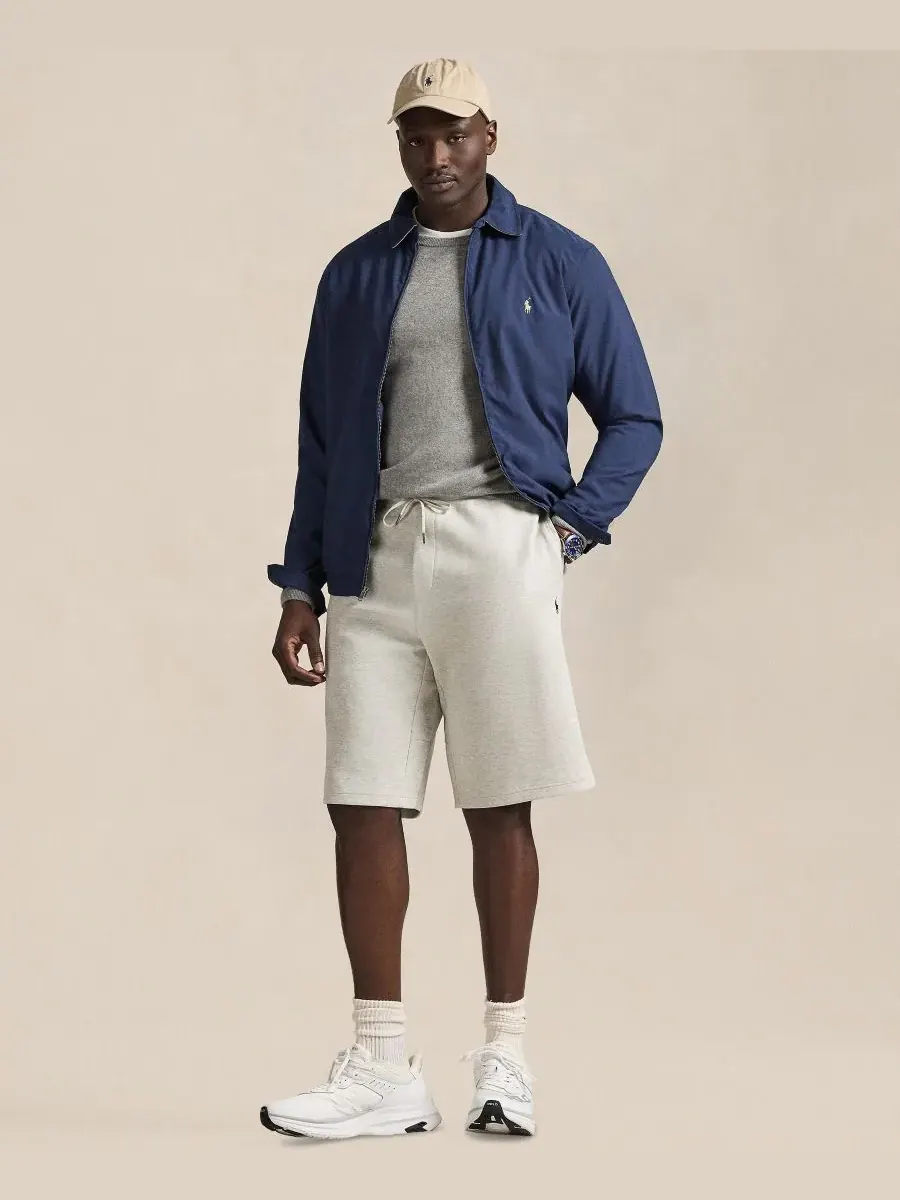 Шорты двойной вязки Polo Ralph Lauren, светлый-sport heather — изображение 2 из 5, стриженый