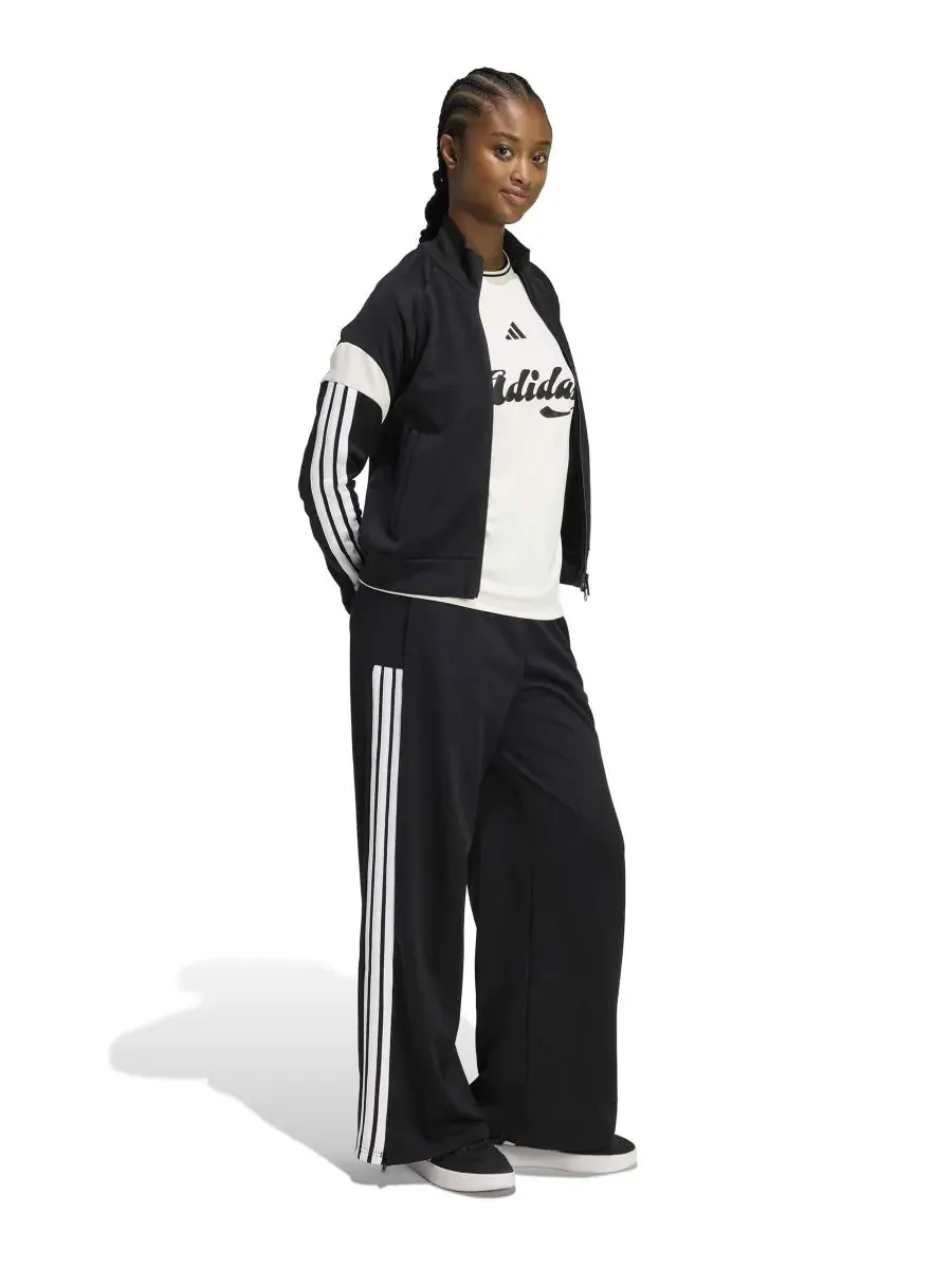 Женская облегающая спортивная куртка Tiro Adidas — изображение 2 из 4, черный/белый/белый