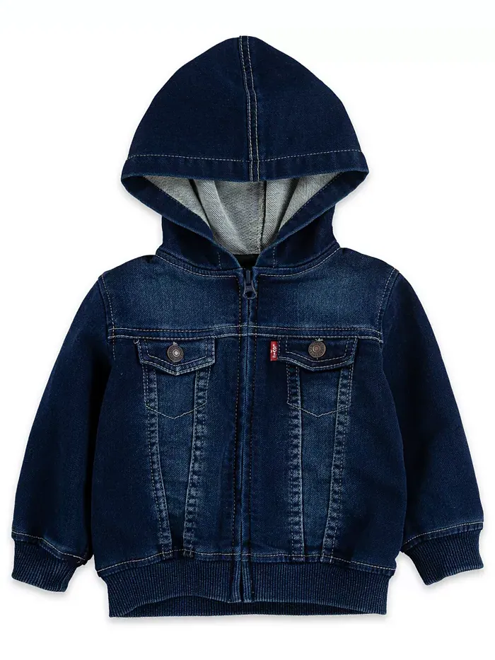 Детская вязаная куртка с капюшоном для мальчиков или девочек Levi's