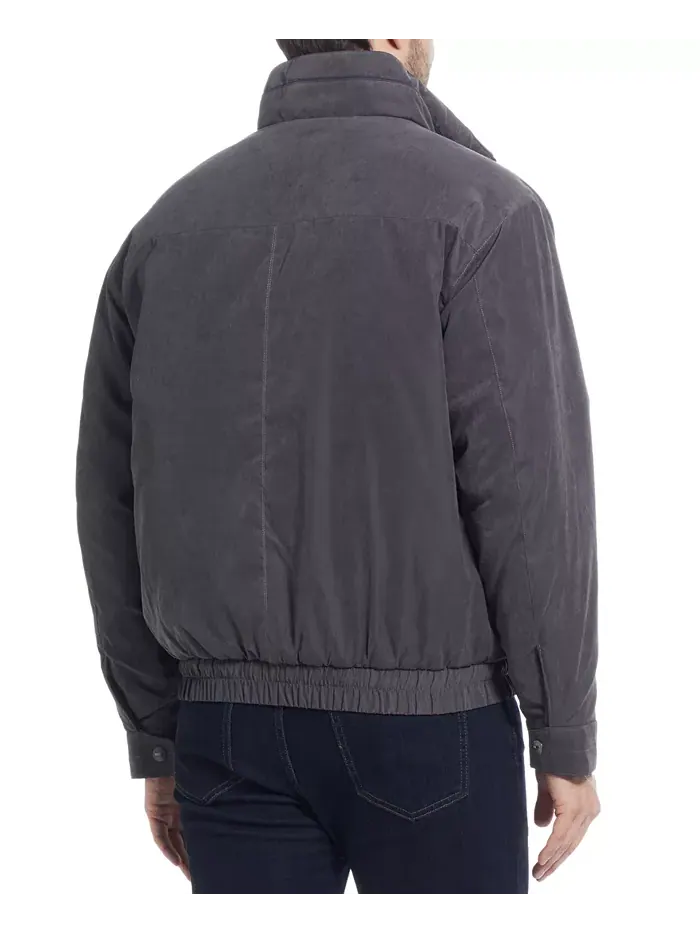 Мужская бомбер куртка с утеплителем из микрофибры Weatherproof — изображение 2 из 5, серый