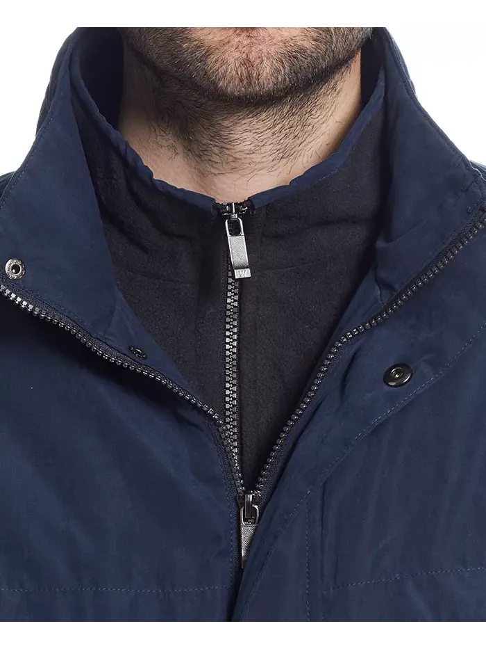 Мужская бомбер куртка с утеплителем из микрофибры Weatherproof — изображение 3 из 5, синий