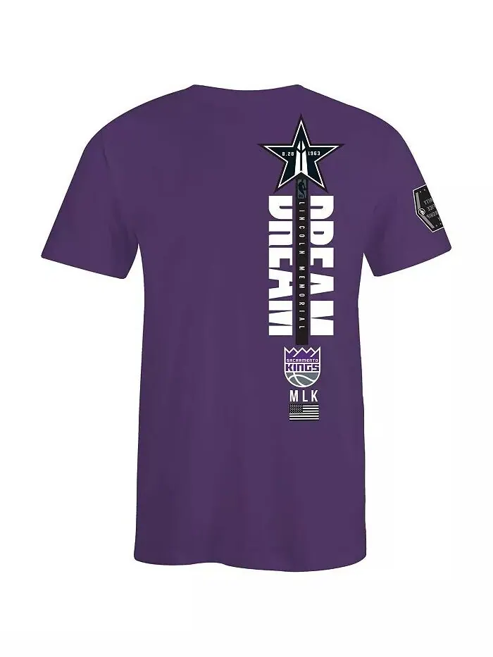 Мужская и женская футболка x Black History Collection фиолетового цвета Sacramento Kings Fisll — изображение 2 из 3