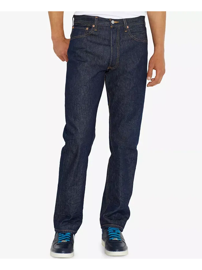 Мужские джинсы Levi's 501 Original Shrink-to-Fit, синий деним, без стрейча
