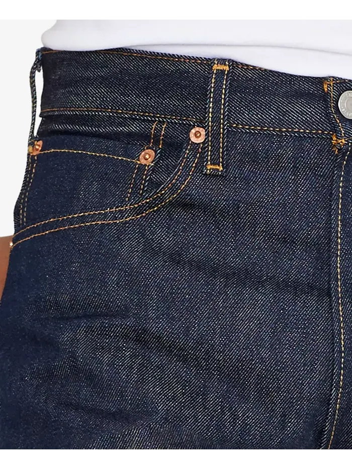 Мужские джинсы Levi's 501 Original Shrink-to-Fit, синий деним, без стрейча — изображение 3 из 9