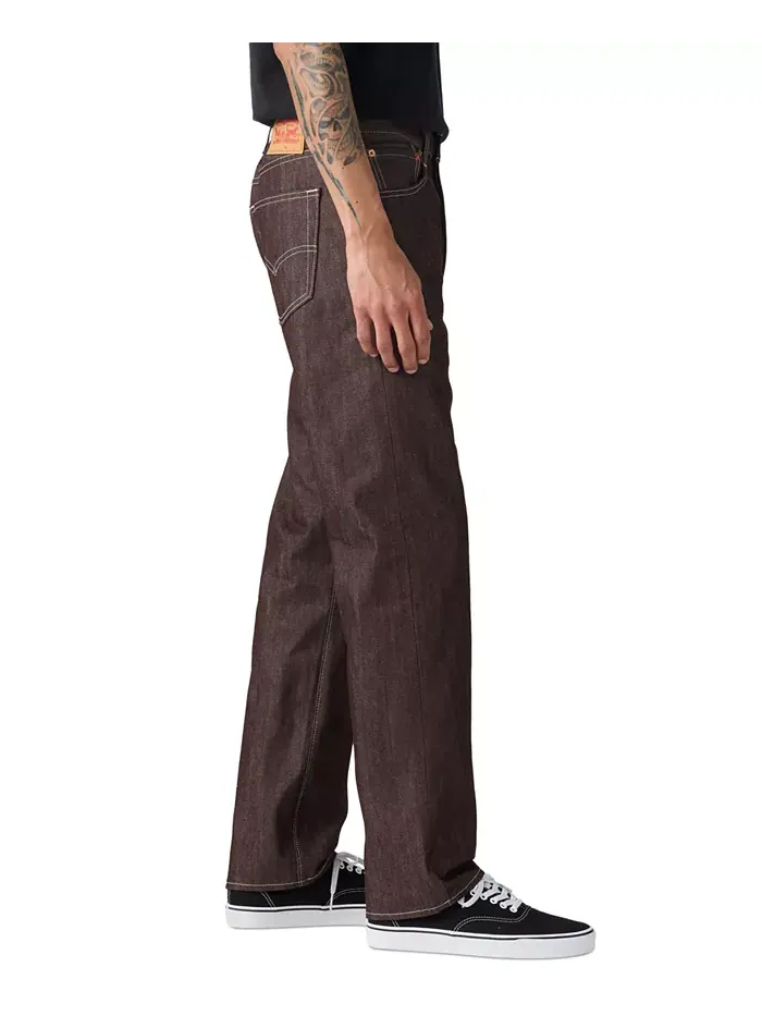 Мужские джинсы 501 Original Shrink-to-Fit неэластичные Levi's — изображение 2 из 6, бордовый