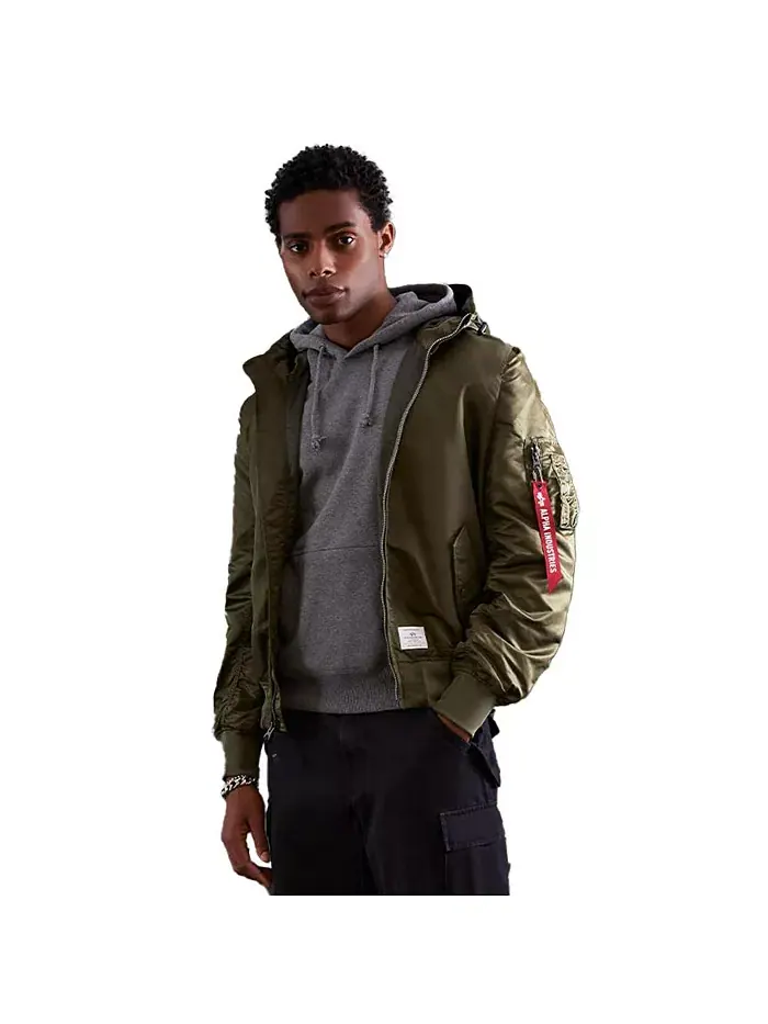 Мужская куртка L-2B с капюшоном Gen II Alpha Industries — изображение 1 из 3, зеленый