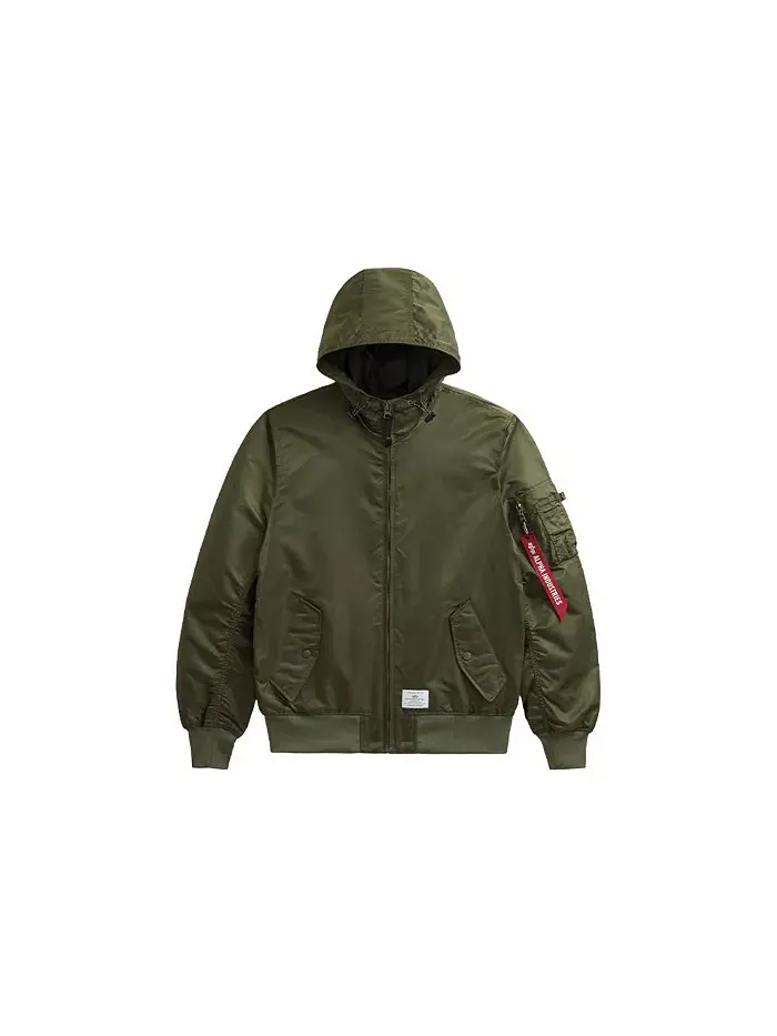 Мужская куртка L-2B с капюшоном Gen II Alpha Industries — изображение 2 из 3, зеленый