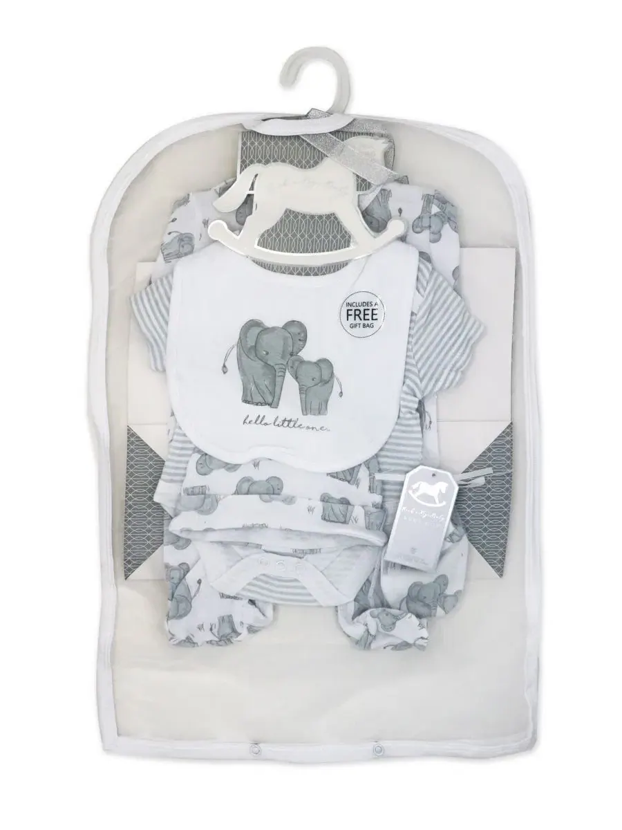 Комплект детской одежды для новорожденных Rock-A-Bye Baby Boutique — изображение 2 из 8, серый