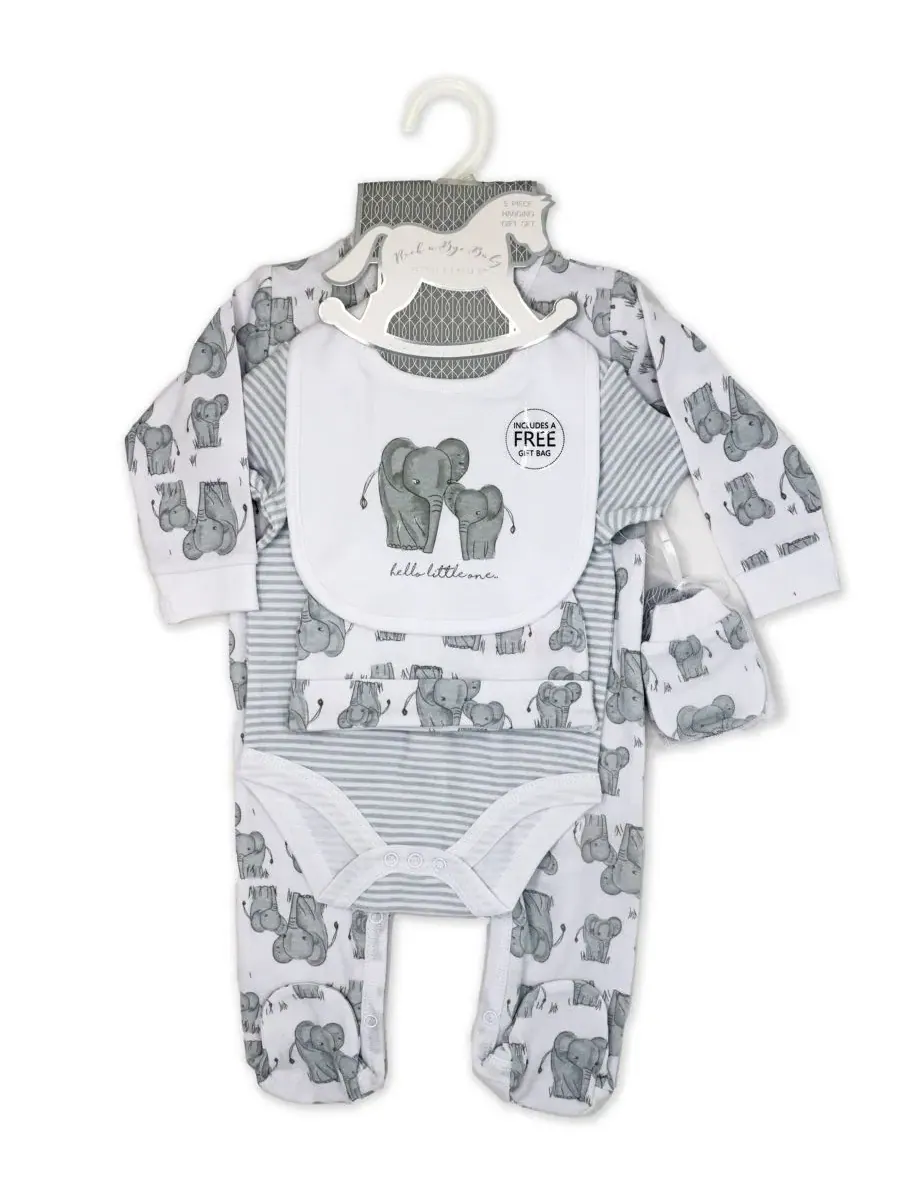 Комплект детской одежды для новорожденных Rock-A-Bye Baby Boutique — изображение 3 из 8, серый