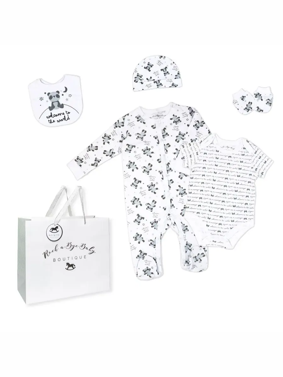 Комплект для новорожденного с принтом Rock-A-Bye Baby Boutique — мульти