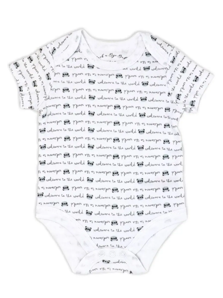 Комплект для новорожденного с принтом Rock-A-Bye Baby Boutique — изображение 6 из 8, панда