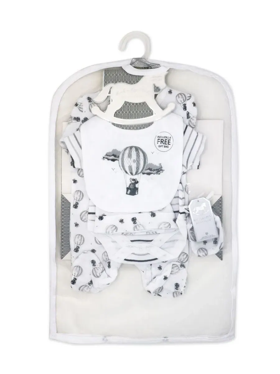 Комплект для новорожденного с принтом Hot Air Balloons Rock-A-Bye Baby Boutique — изображение 2 из 8