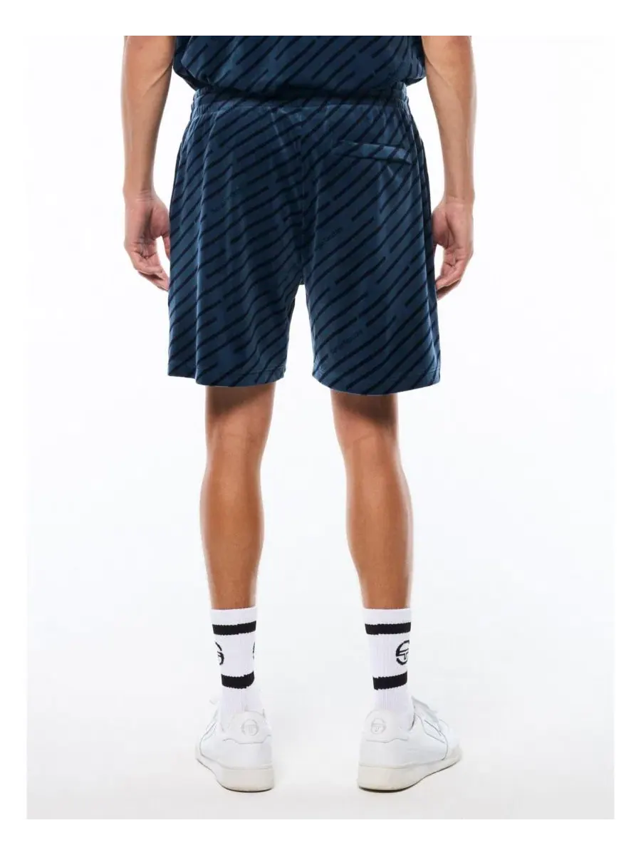 Шорты спортивные с принтом Obliquo Velour Sergio Tacchini, Key Largo — изображение 2 из 5