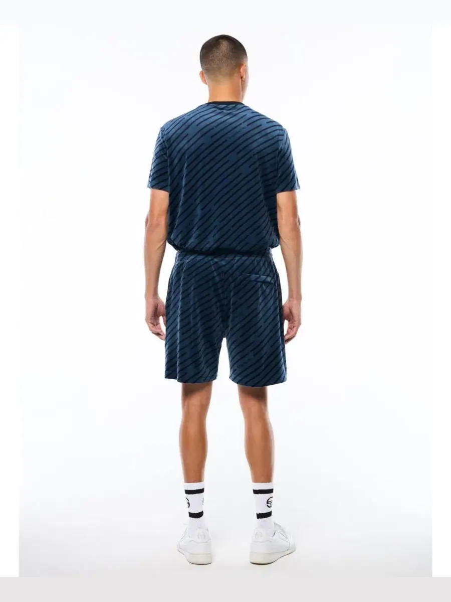 Шорты спортивные с принтом Obliquo Velour Sergio Tacchini, Key Largo — изображение 3 из 5