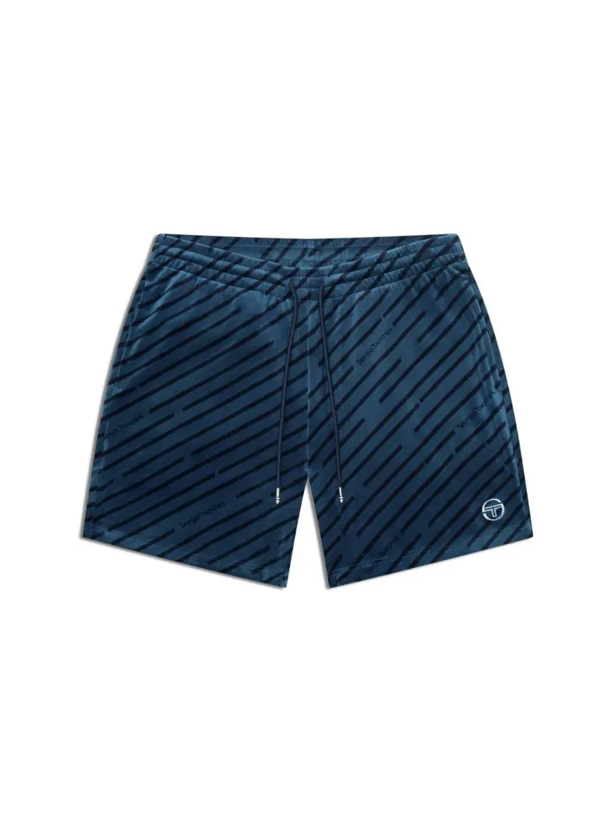 Шорты спортивные с принтом Obliquo Velour Sergio Tacchini, Key Largo — изображение 5 из 5