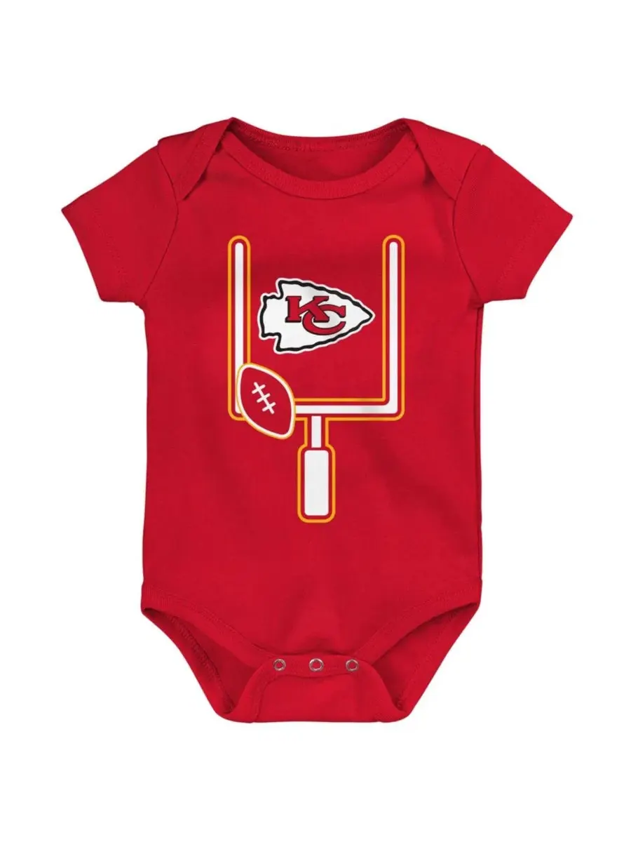 Комплект из трех боди с коротким рукавом, с принтом, Kansas City Chiefs Littlest Player Outerstuff — изображение 2 из 4