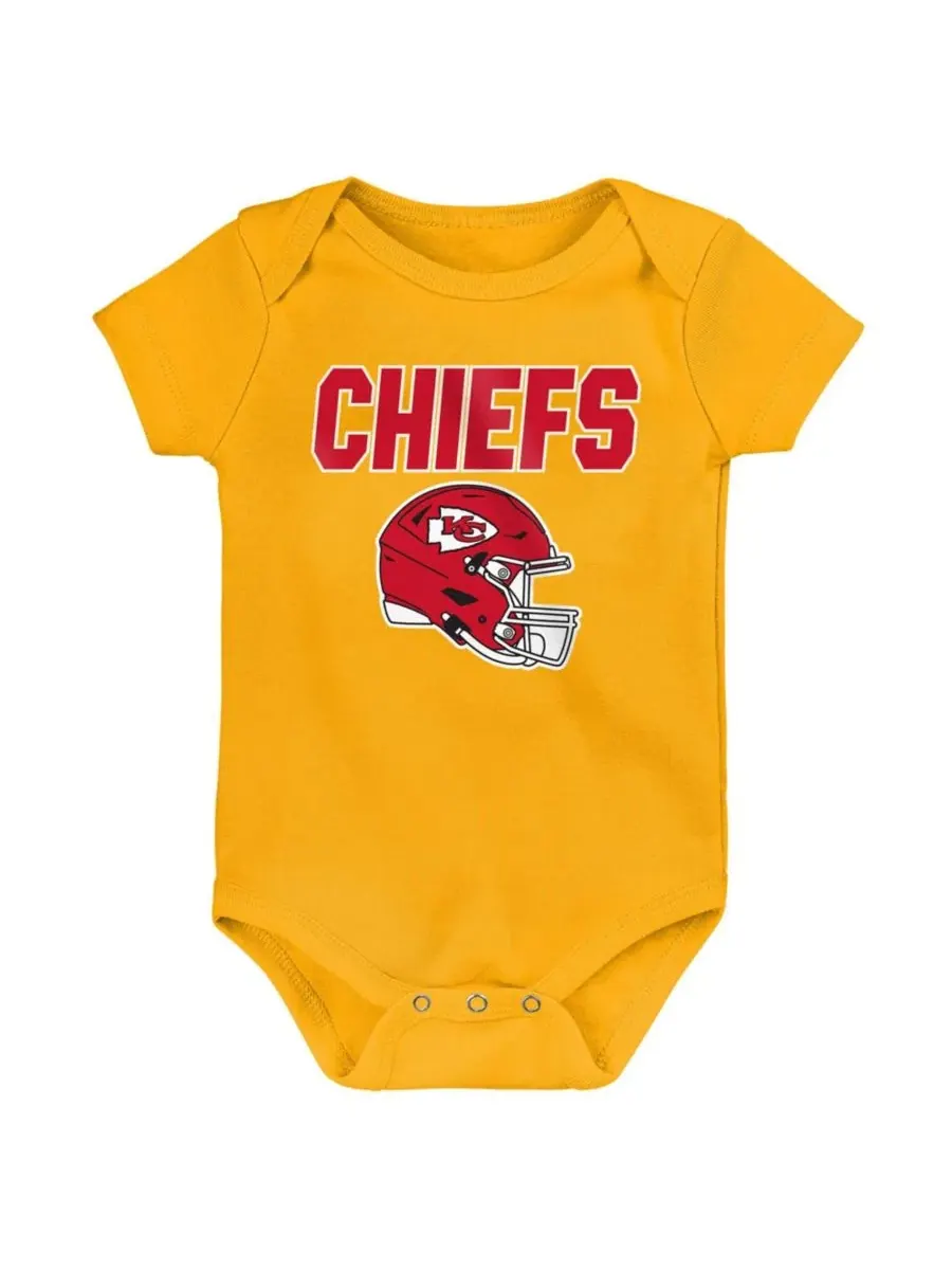 Комплект из трех боди с коротким рукавом, с принтом, Kansas City Chiefs Littlest Player Outerstuff — изображение 4 из 4