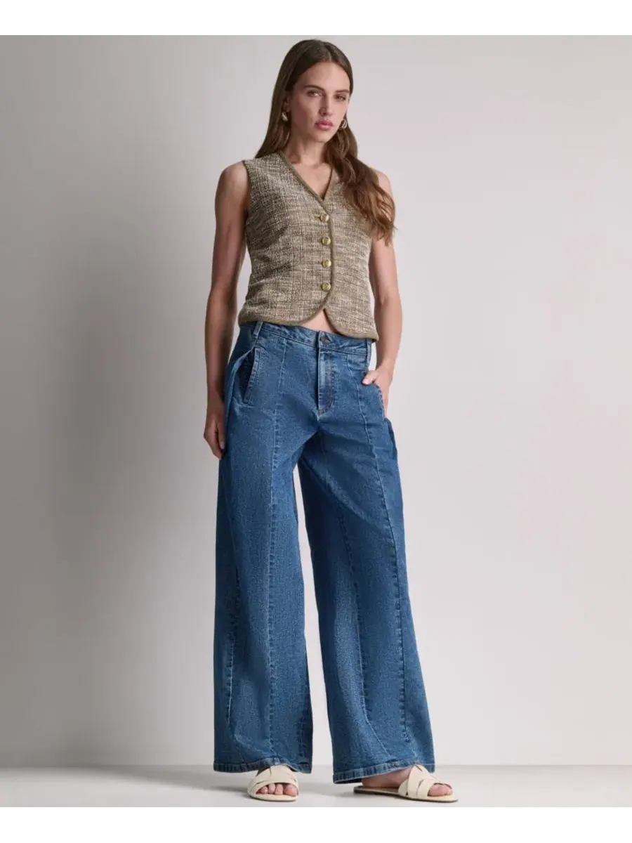 Жилет без рукавов с V-образным вырезом Praline Multi BCBG — изображение 7 из 11, мульти