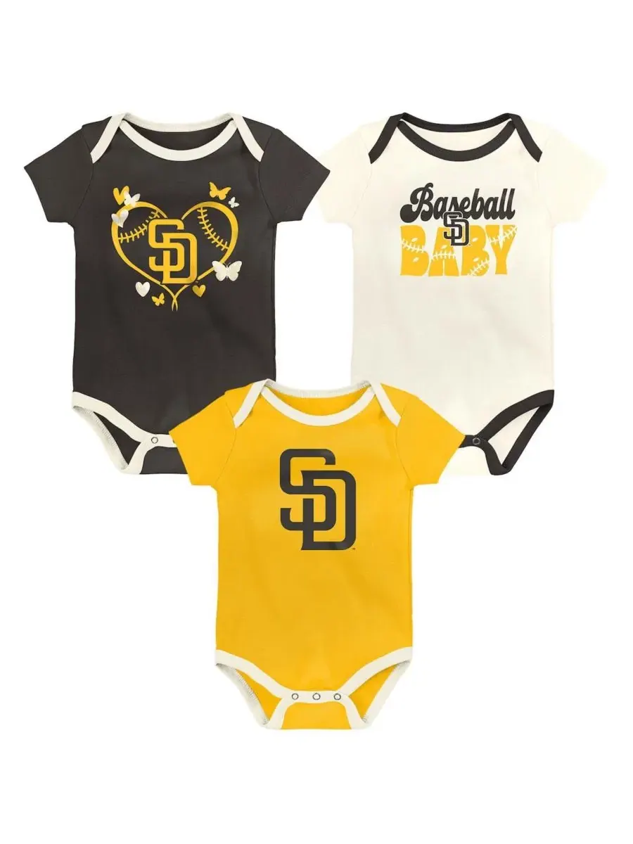 Комплект боди с принтом San Diego Padres Outerstuff