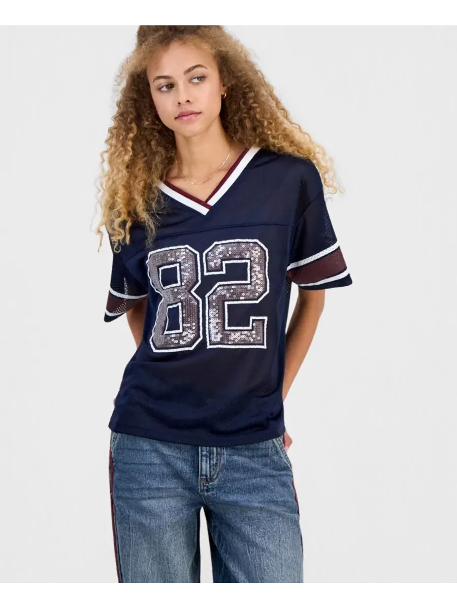 Футболка из сетки с пайетками Madden Girl