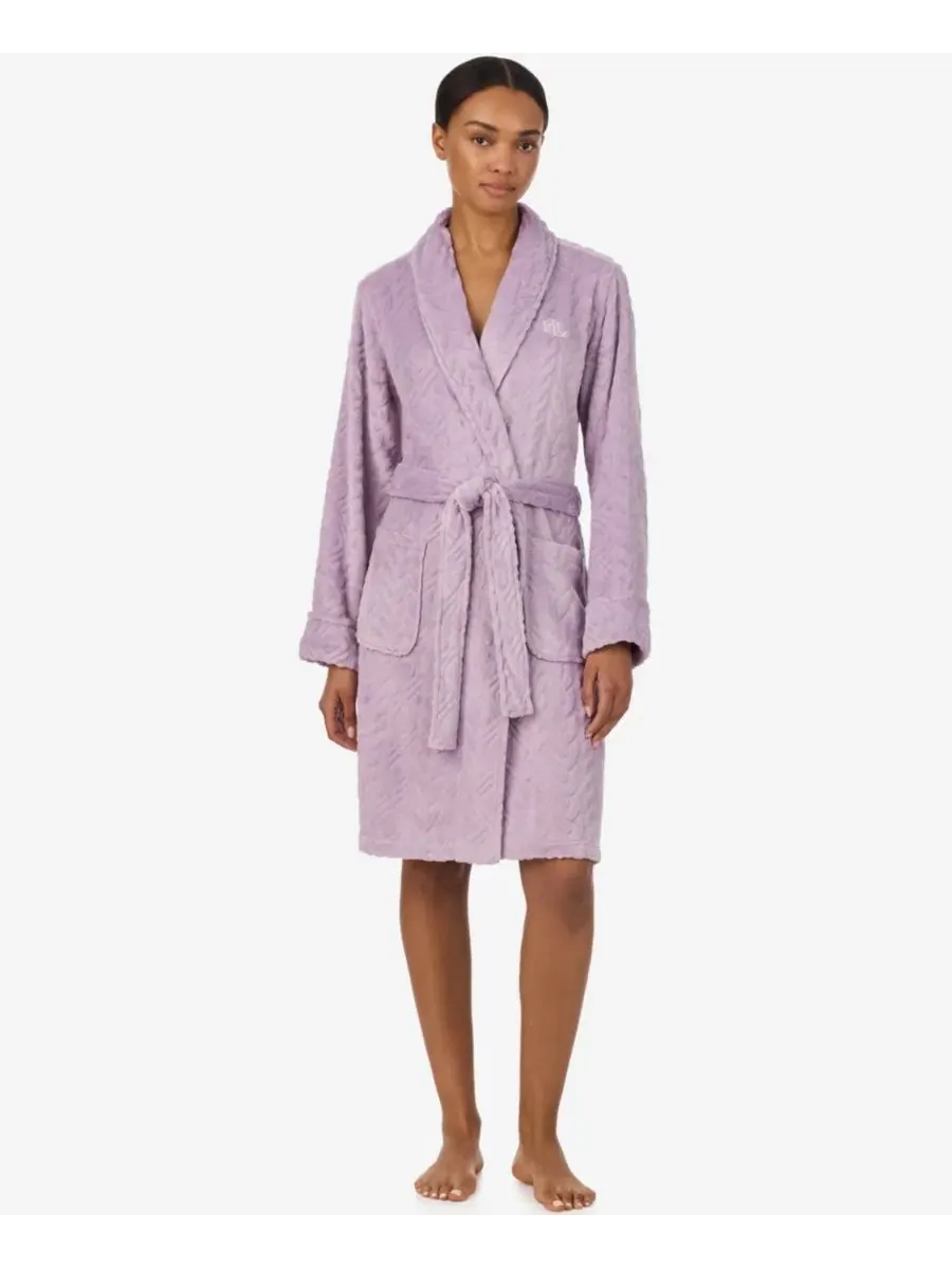 Халат женский с поясом, модель Self-Tie Belt Short Robes Lauren Ralph Lauren