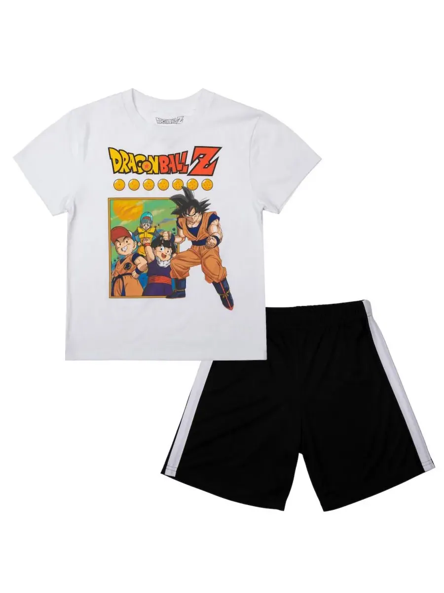Детский комплект из 3 предметов (футболка и сетчатые шорты, размер XXL) Dragon Ball Z — изображение 6 из 7, мульти