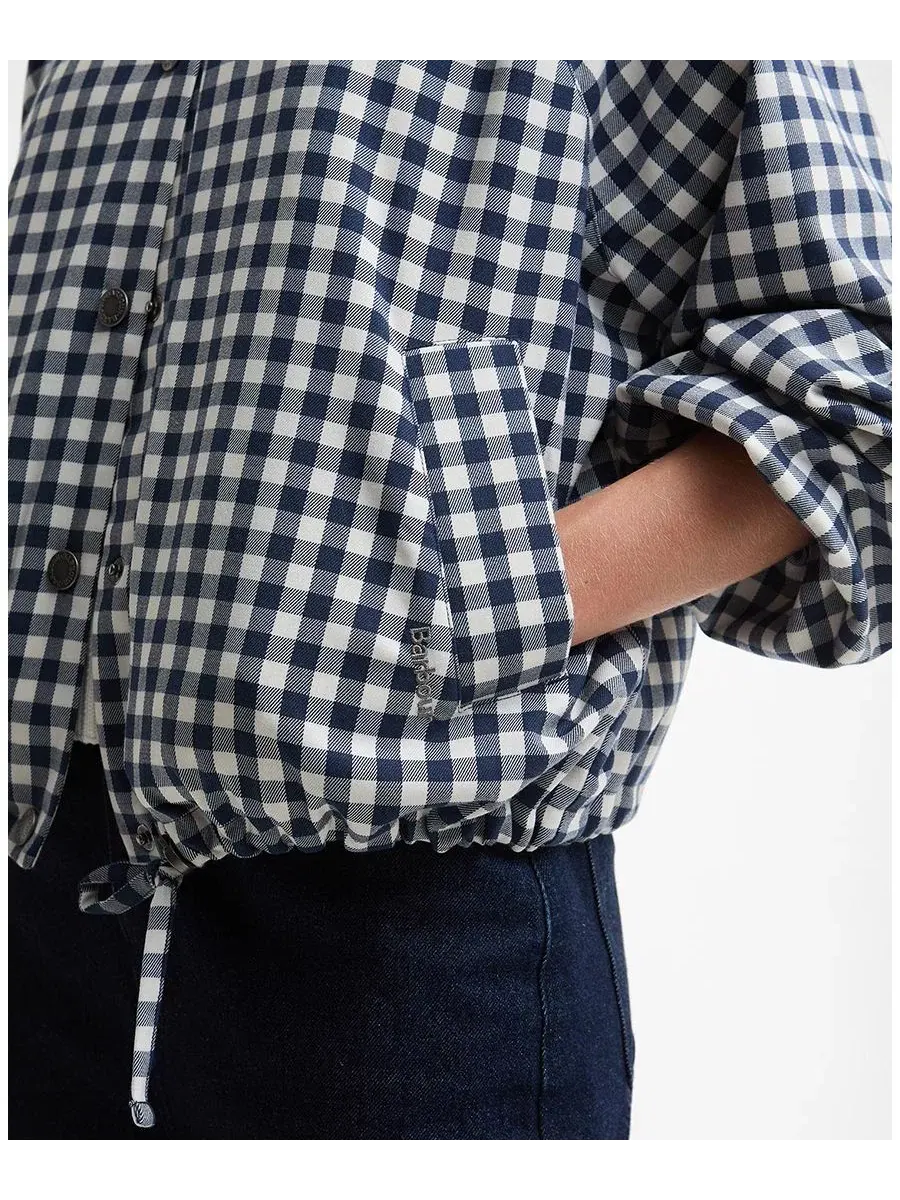 Женская куртка Ovingham с воротником-шнурком Barbour — изображение 4 из 6, темно-синий