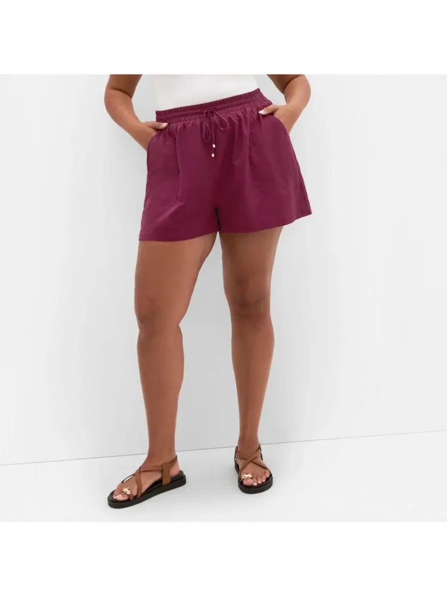 Женские хлопковые шорты Lola City Chic, гранатовый