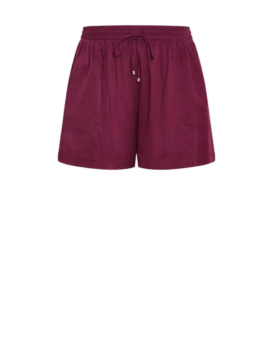 Женские хлопковые шорты Lola City Chic, гранатовый — изображение 4 из 5