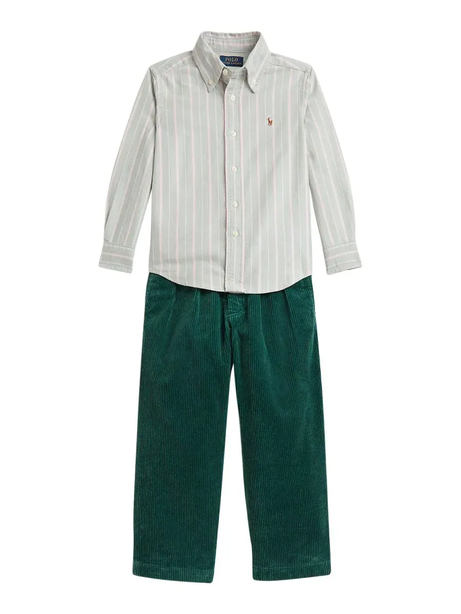 Комплект из рубашки-оксфорд и брюк из вельвета Polo Ralph Lauren