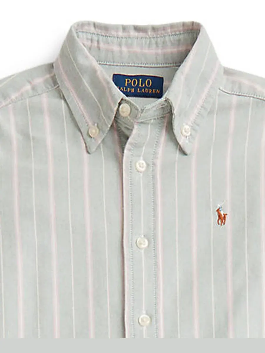 Комплект из рубашки-оксфорд и брюк из вельвета Polo Ralph Lauren — изображение 3 из 3, зеленый