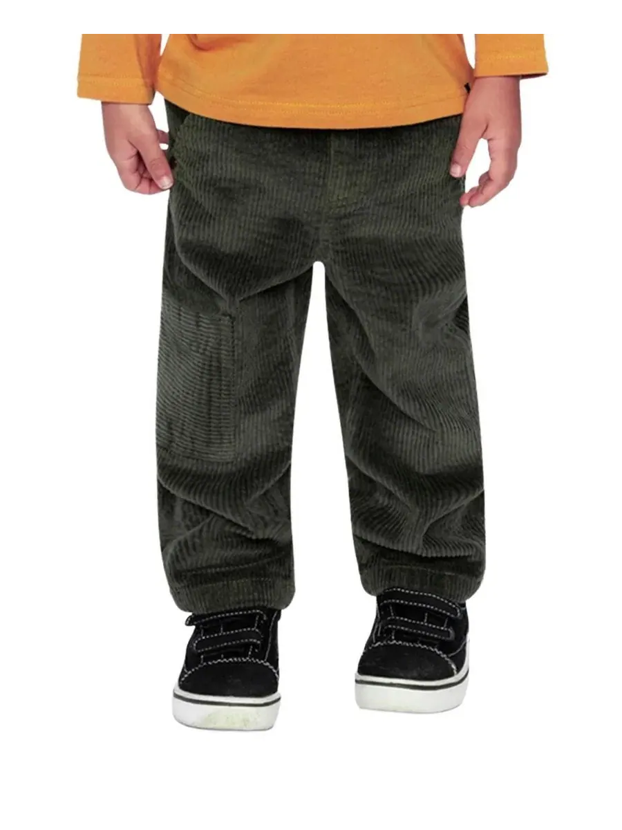 Штаны из вельвета с карго-карманом Boys Must-Haves Deux par Deux — изображение 6 из 6, серый
