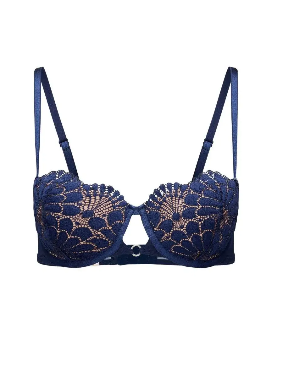 Бюстгальтер-балконет с контурной чашкой Albanne Contour Balconette Bra Adore Me — изображение 4 из 4, синий
