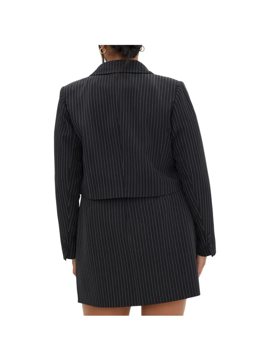 Женская куртка Payton в полоску CITY CHIC — изображение 2 из 5, черный