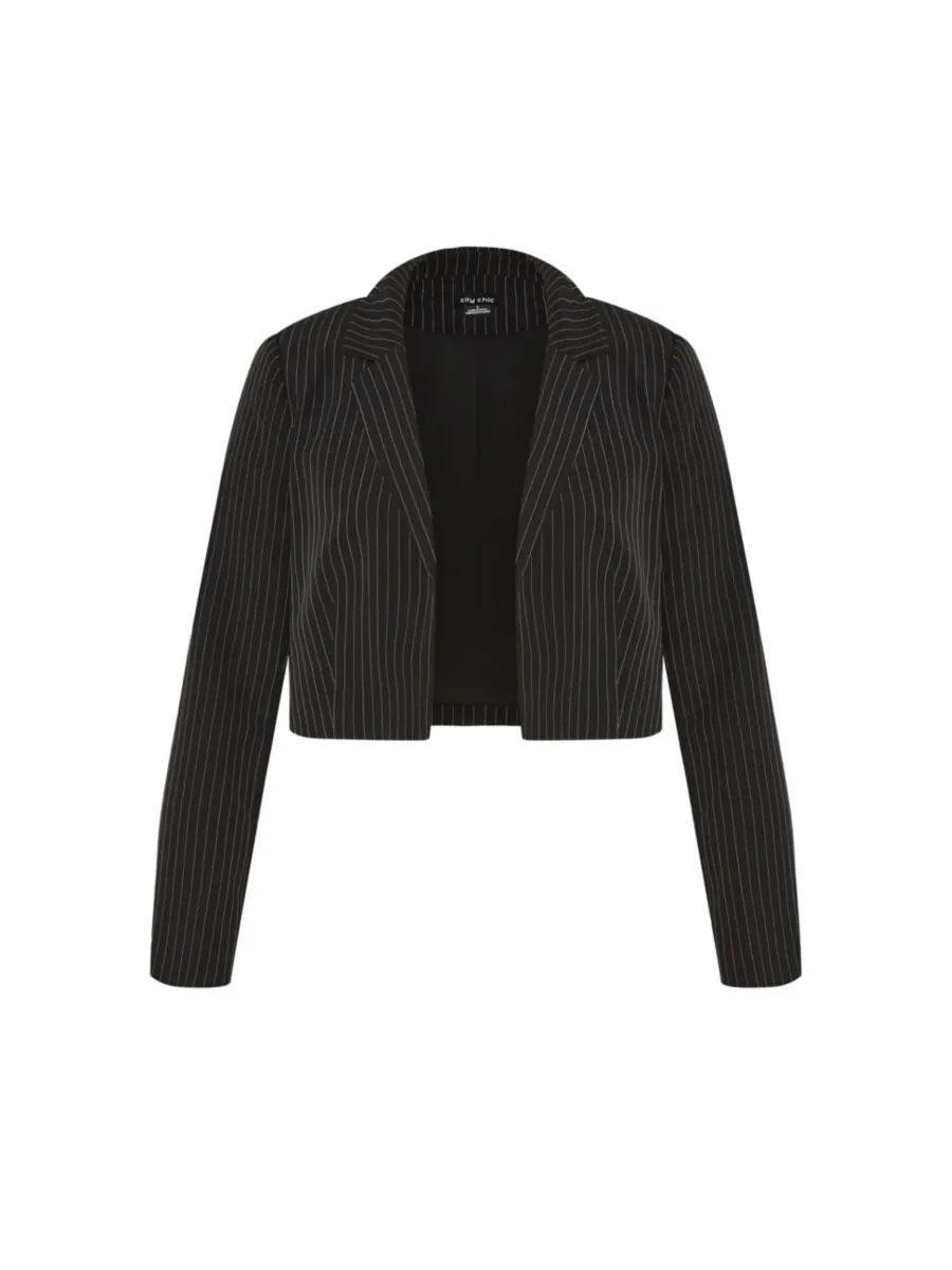 Женская куртка Payton в полоску CITY CHIC — изображение 3 из 5, черный