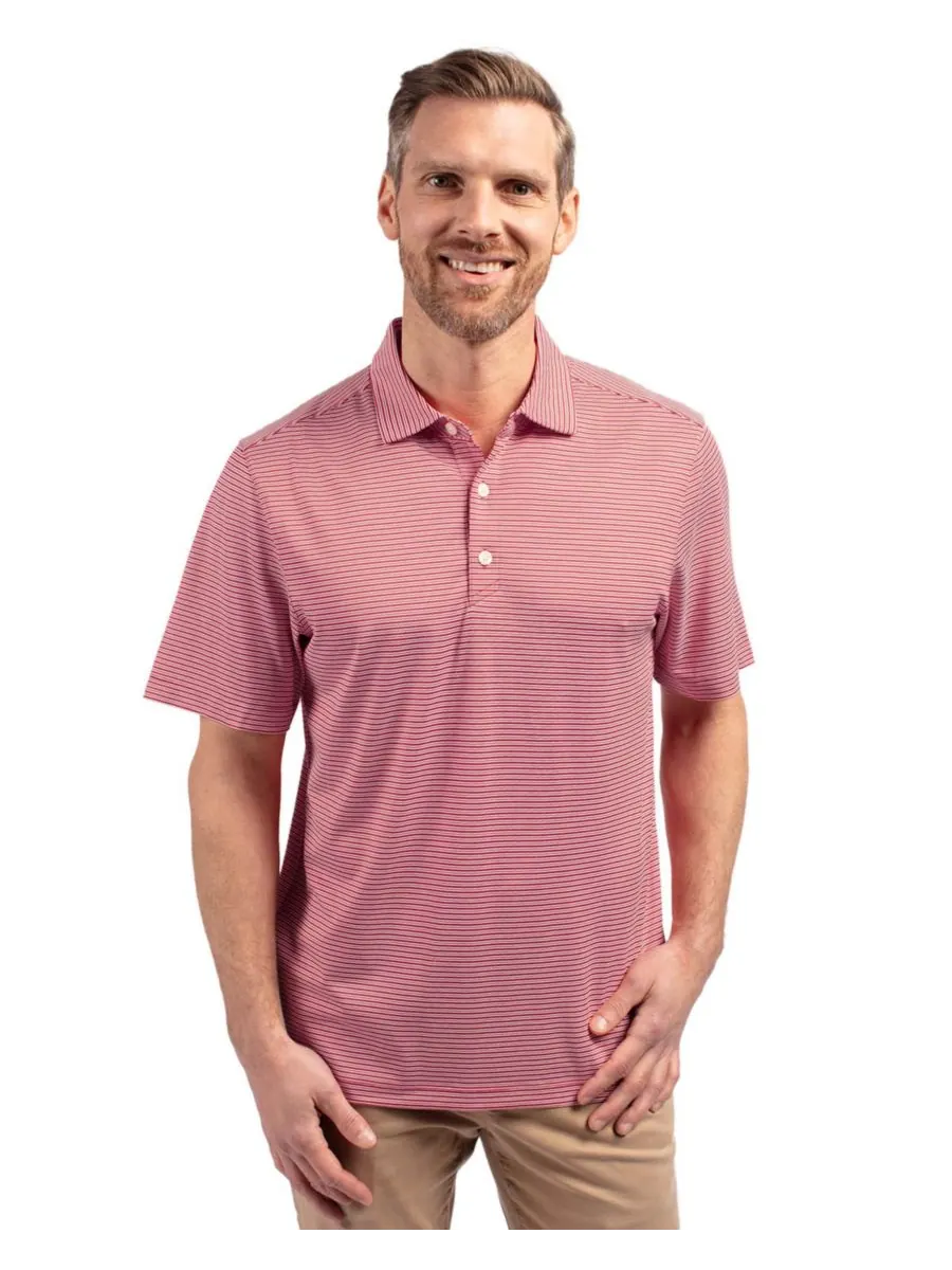 Футболка-поло Forge Eco Double Stripe Stretch Recycled Polo Shirt больших размеров Cutter & Buck