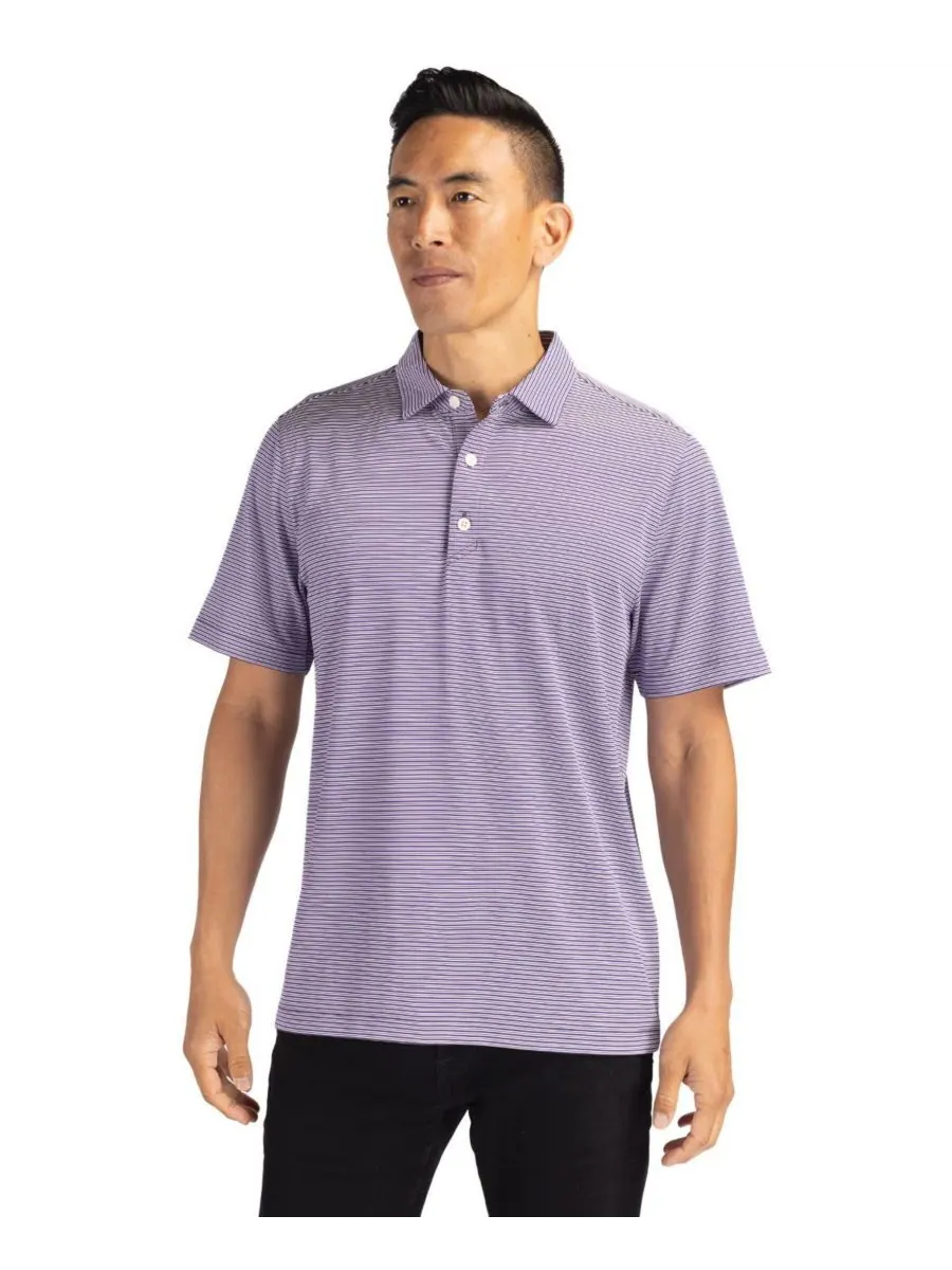 Футболка-поло Forge Eco Double Stripe Stretch Recycled Polo Shirt больших размеров Cutter & Buck