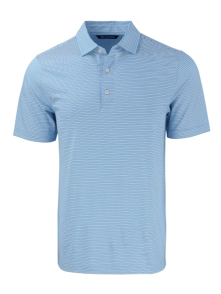 Футболка-поло Forge Eco Double Stripe Stretch Recycled Polo Shirt больших размеров Cutter & Buck — изображение 2 из 3, белый