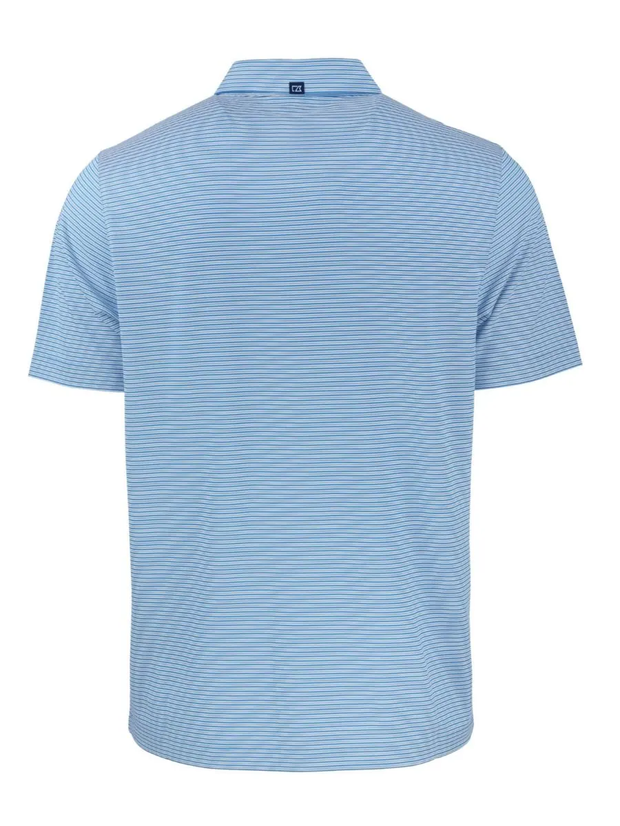 Футболка-поло Forge Eco Double Stripe Stretch Recycled Polo Shirt больших размеров Cutter & Buck — изображение 3 из 3, белый