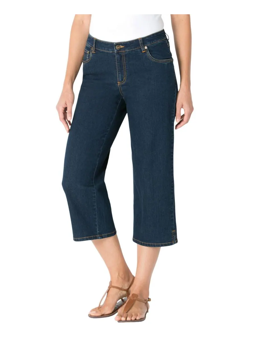 Женские джинсы-капри Within Stretch Denim с пятью карманами Woman Within