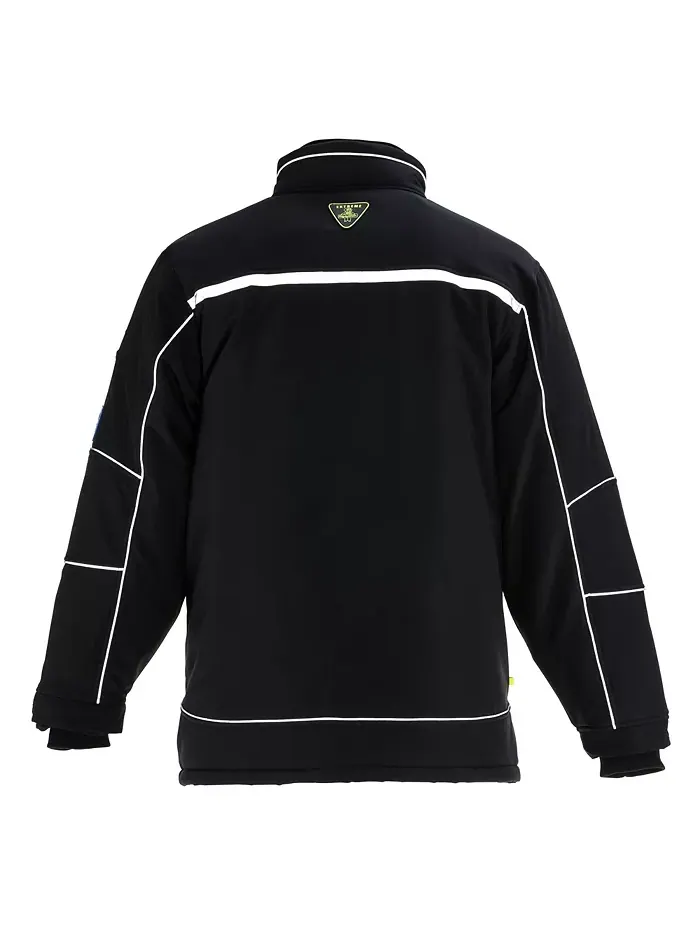 Мужская утепленная ветрозащитная куртка Extreme Softshell - комфорт при -60°F, водонепроницаемая — изображение 3 из 4, черный