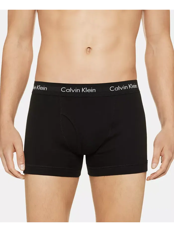 Мужские классические трусы из хлопка, 5 штук Calvin Klein — изображение 2 из 5, черный