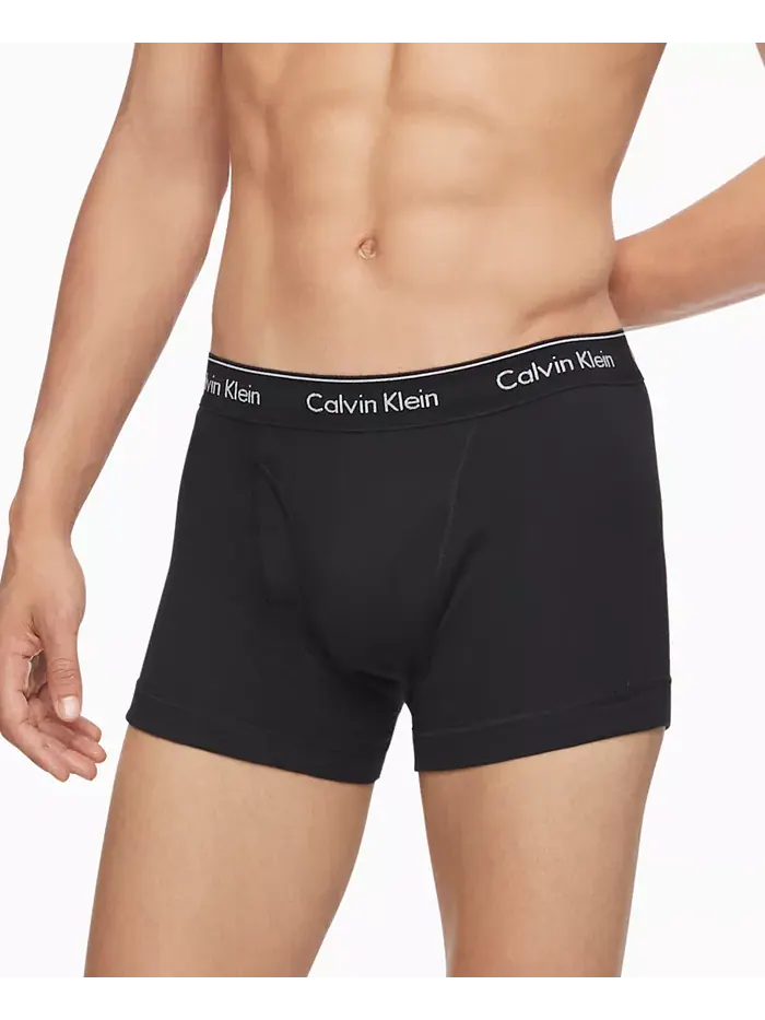 Мужские классические трусы из хлопка, 5 штук Calvin Klein — изображение 5 из 5, черный